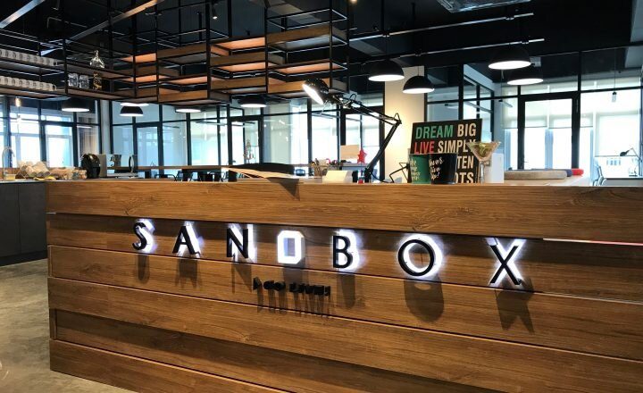 Front desk at Sandbox Space coworking Kuala Lumpur
