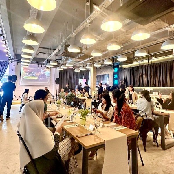 Community dinner event hosted in the Sandbox Space Bandar Sunway hall