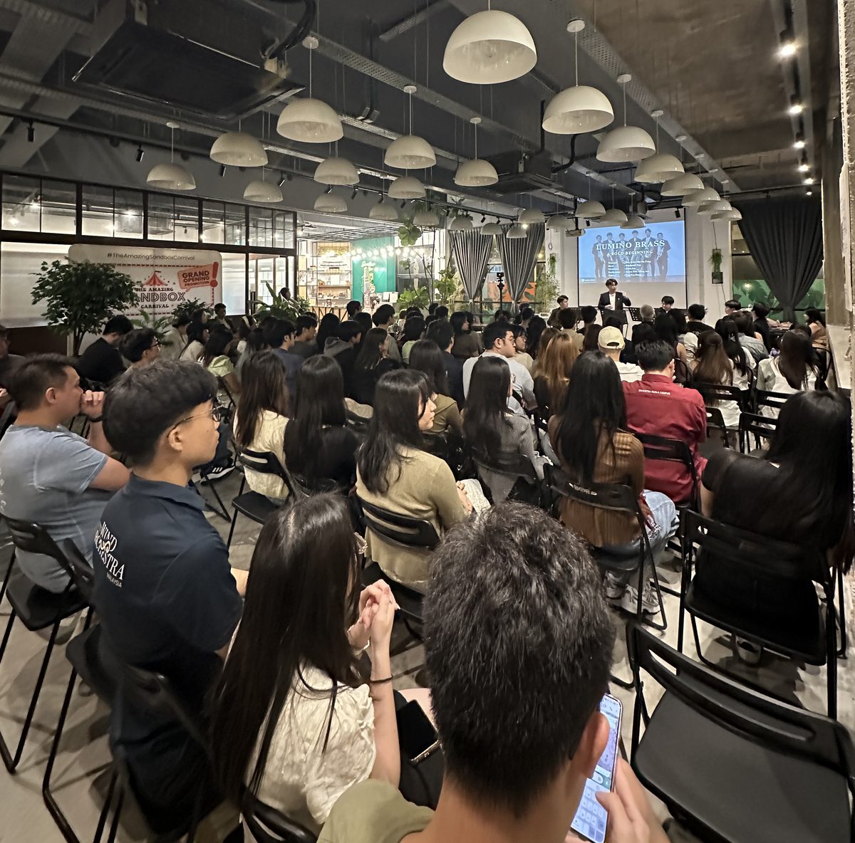 A full house at a community workshop night at Sandbox Space Bandar Sunway