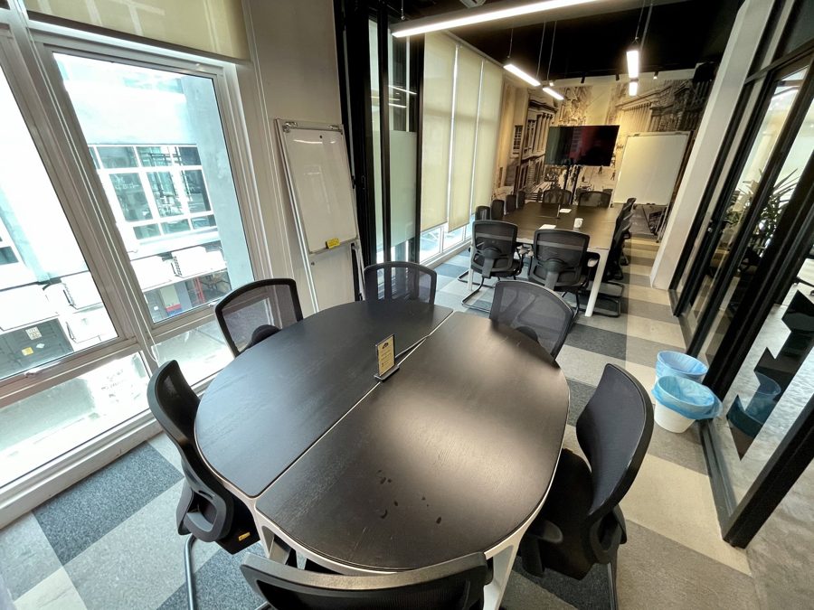 Extra large meeting room for rent in Sri Petaling KL, 18 pax boardroom with glass wall