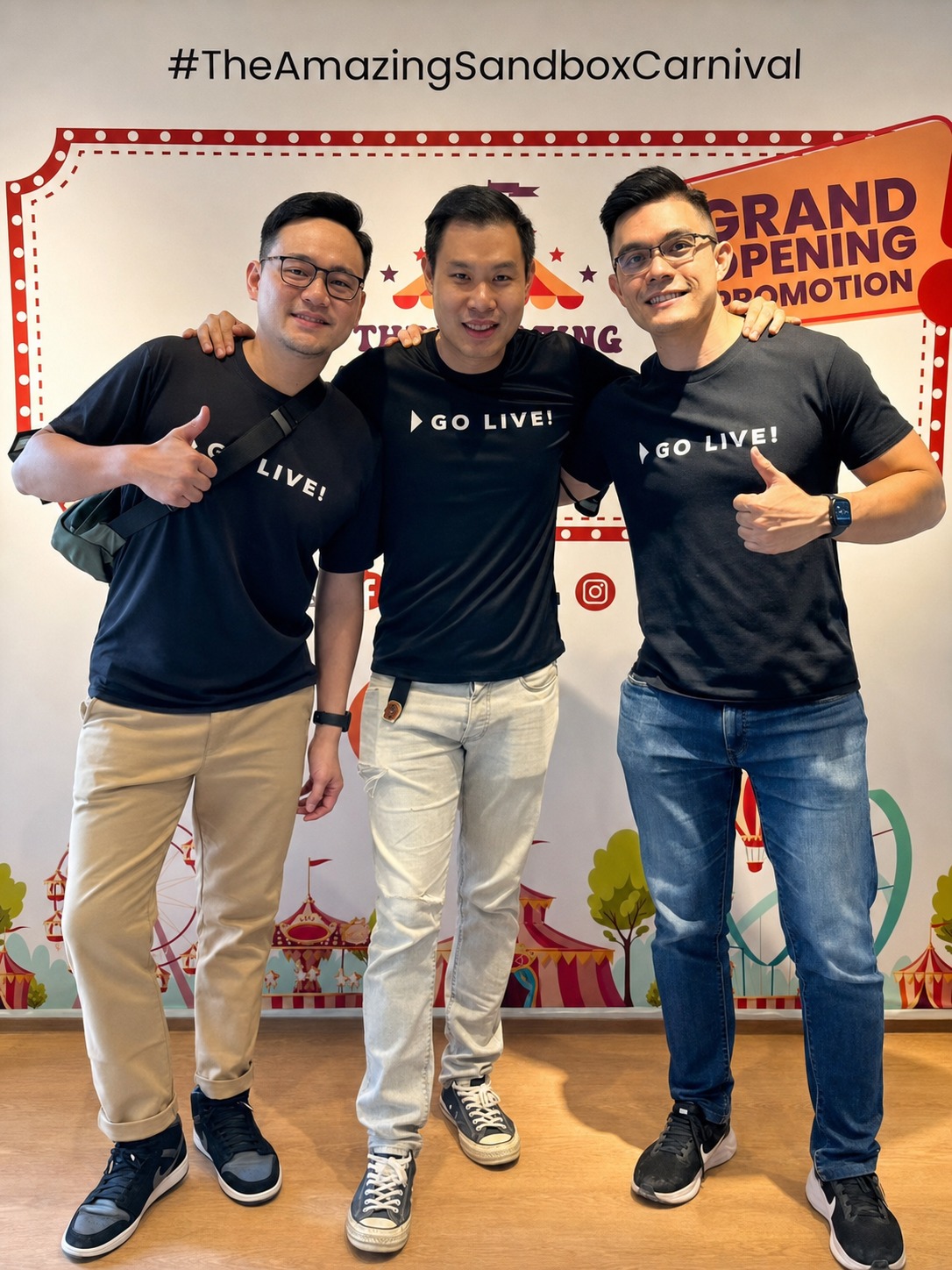 The Sandbox Space team at The Amazing Sandbox Carnival event
