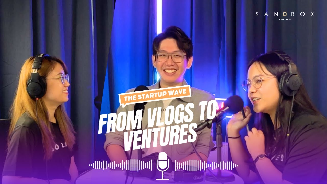 The Startup Wave episode recorded in the Sandbox Space podcast studio
